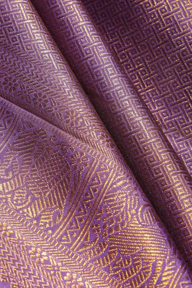 Light Orange Woven Pure Kanjivaram Silk Saree thumbnail image number null