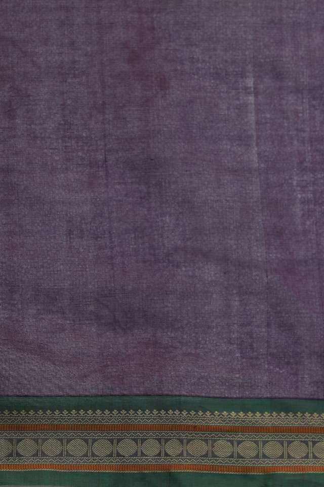 Purple Woven South Pure Cotton Saree thumbnail image number null