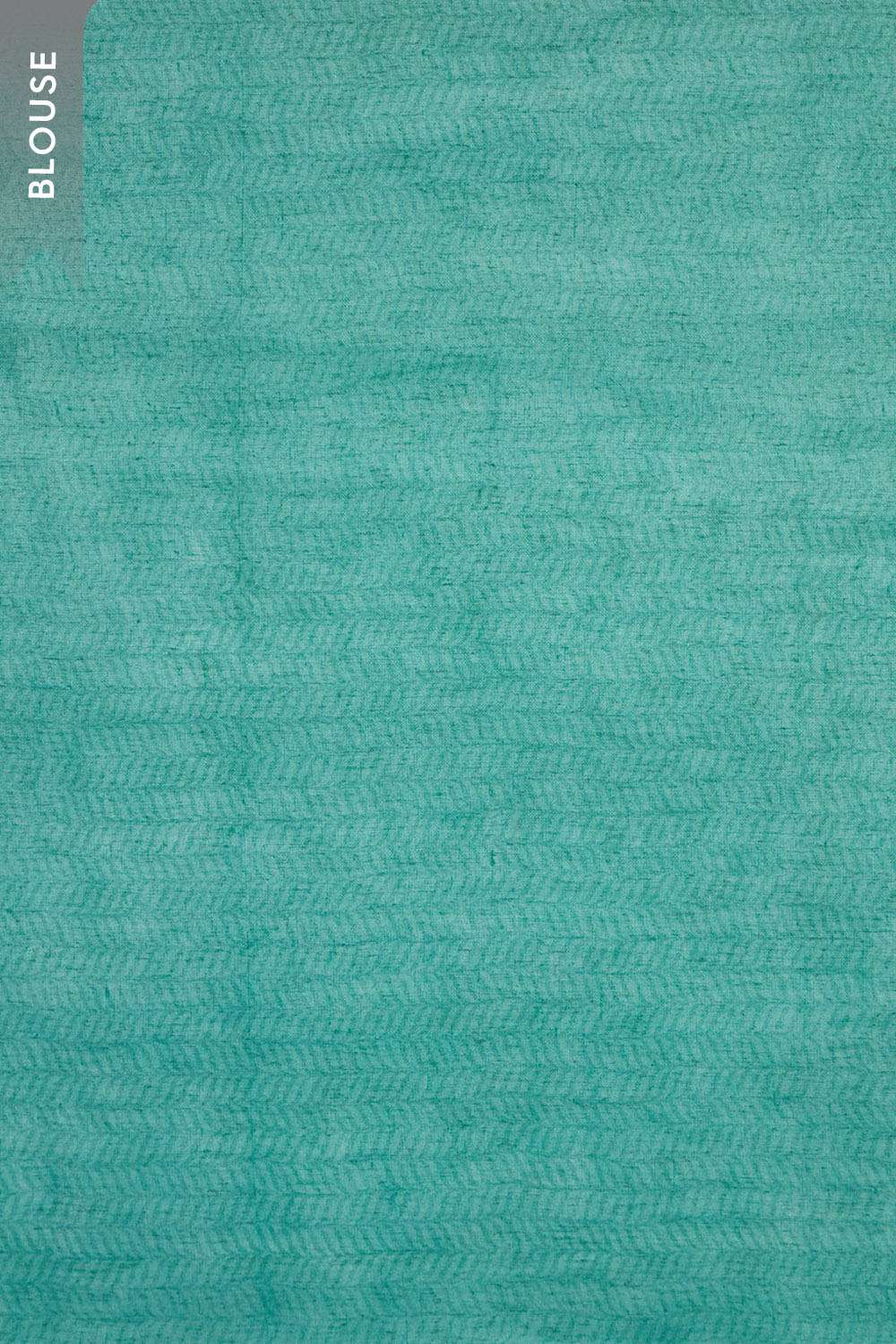 Yellow Screen Printed Pure Linen Saree image number null