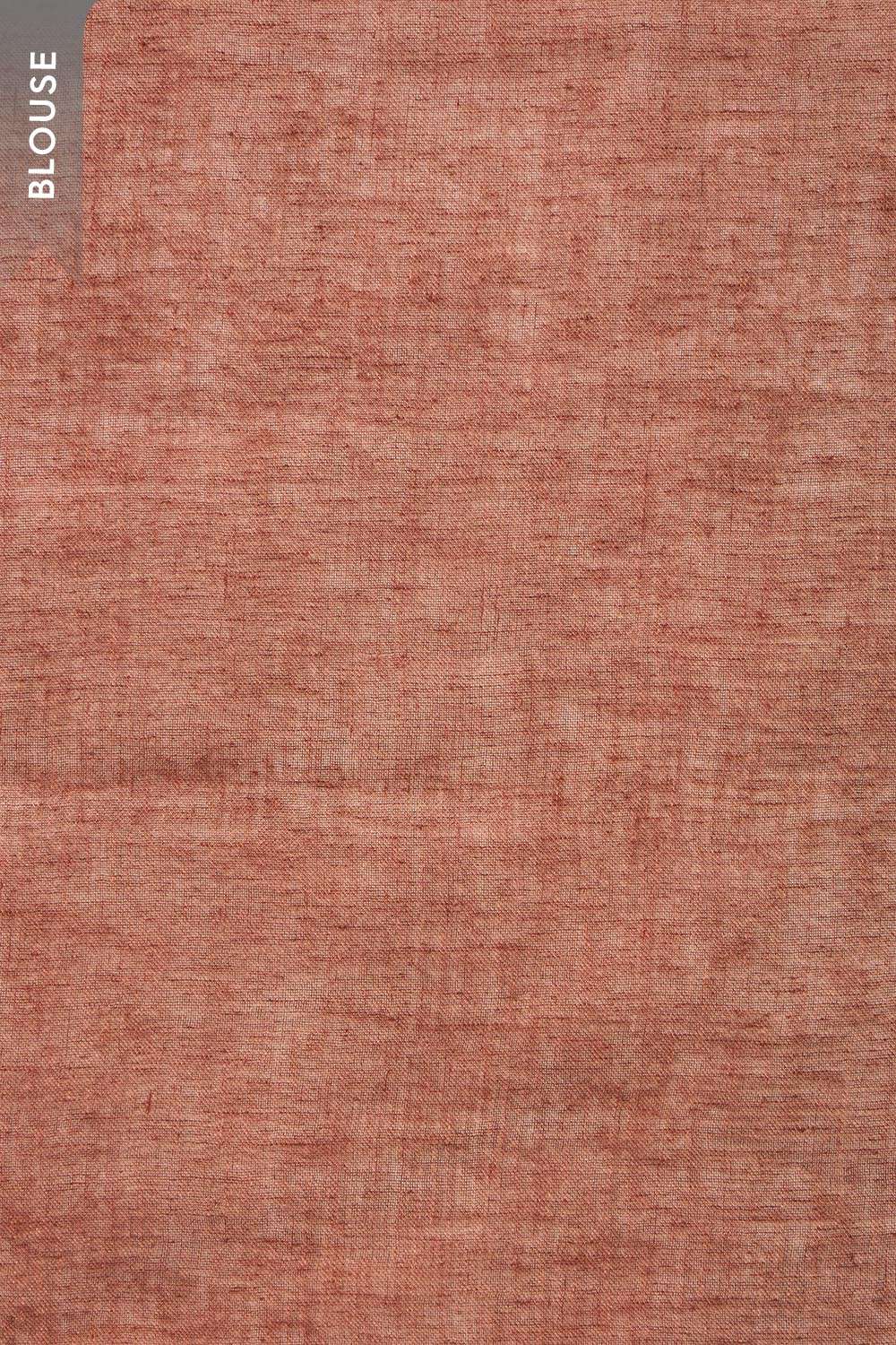 Pink Screen Printed Pure Linen Saree image number null