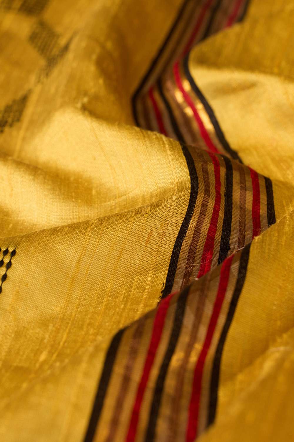 Brown Bhagalpur Woven Pure Silk Saree image number null