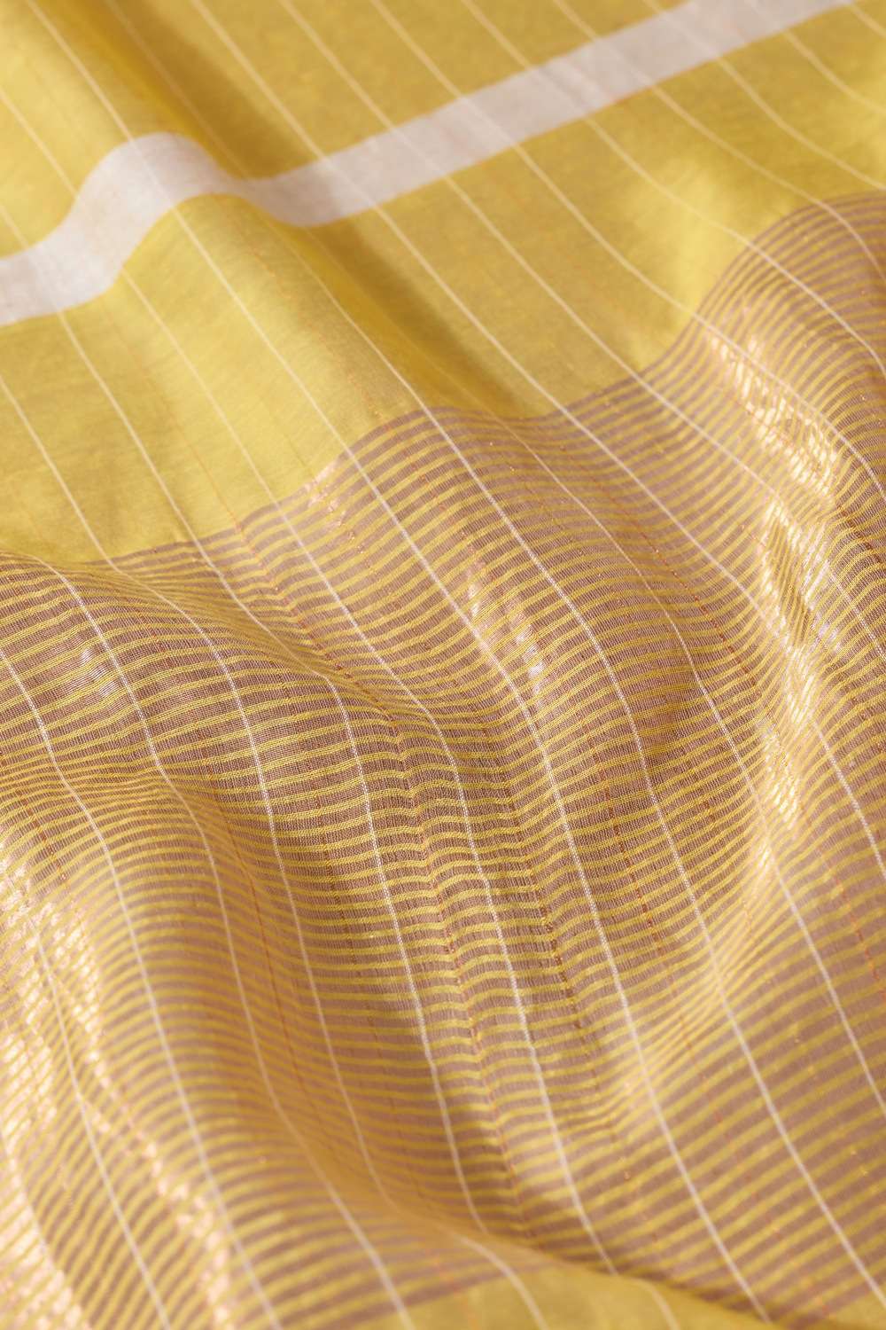 Yellow Bhagalpur Woven Silk Viscose Saree image number null