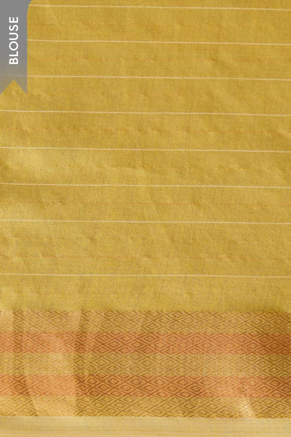 Yellow Bhagalpur Woven Silk Viscose Saree image number null