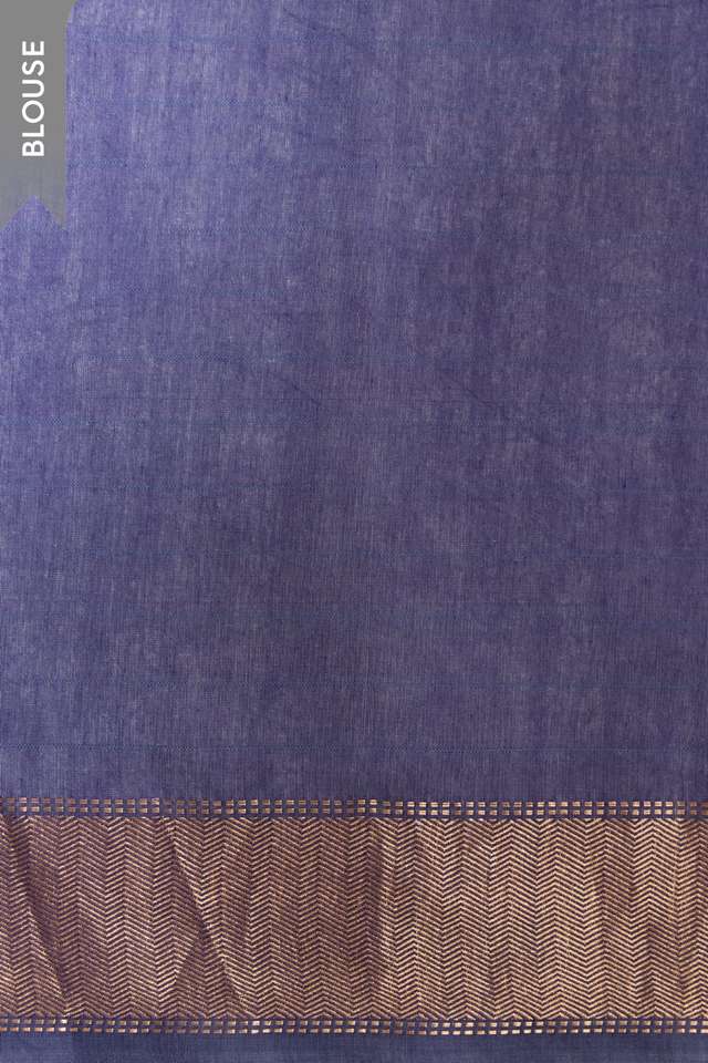 Purple Silk Viscose Bhagalpur Woven Saree thumbnail image number null