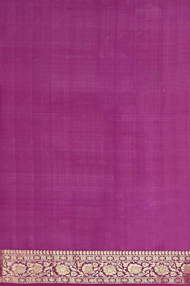 Dark Violet Silk Viscose Woven Saree thumbnail image number null