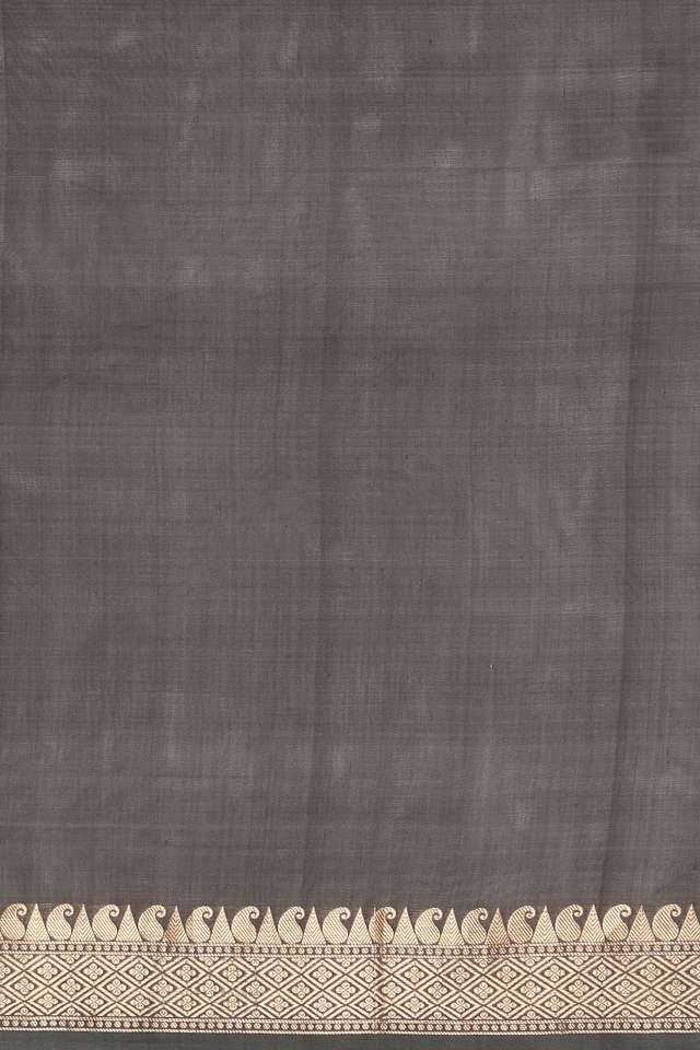 Grey Silk Viscose Woven Saree thumbnail image number null
