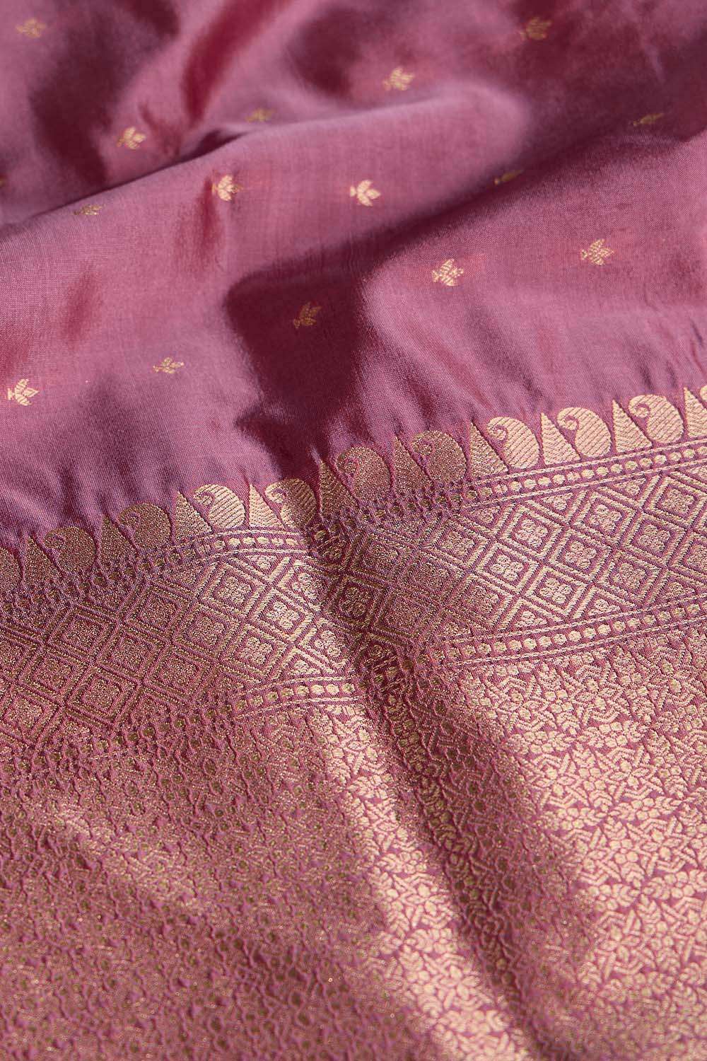 Pink Silk Viscose Cutwork Saree image number null