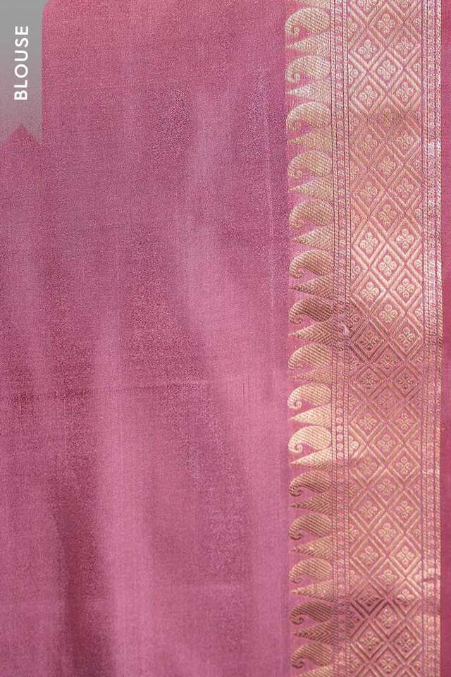 Pink Silk Viscose Cutwork Saree thumbnail image number null