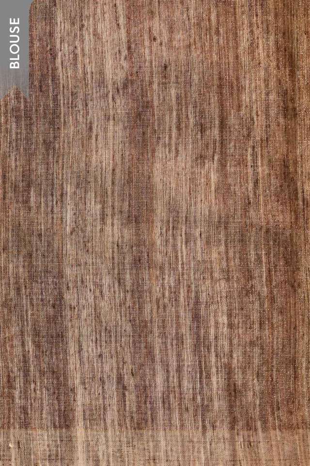 Grey Bengal Pure Silk Tissue Jamdani Saree thumbnail image number null