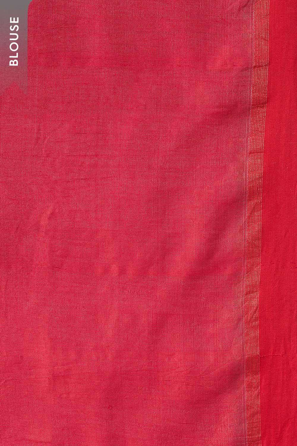 Off White Bengal Pure Silk Linen Jamdani Saree image number null