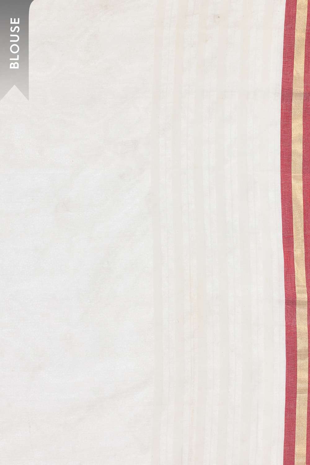 Off White Woven Pure Silk Cotton Chanderi Saree image number null
