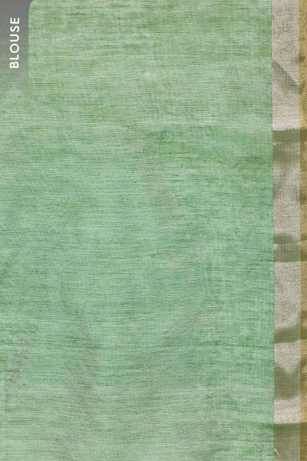 Dark Green Woven Pure Silk Cotton Chanderi Saree image number null