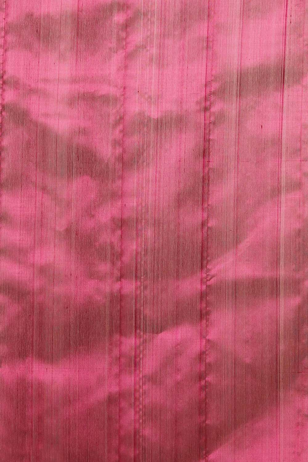 Dark Pink Pure Silk Chanderi Saree image number null