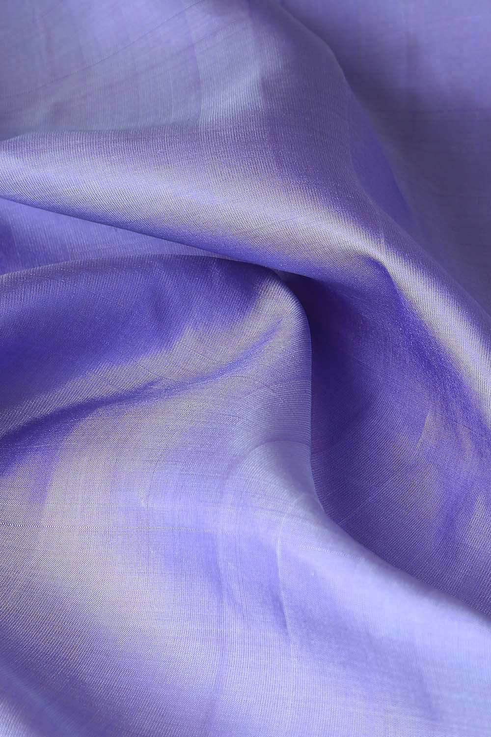 Violet Pure Silk Kanjivaram Saree image number null