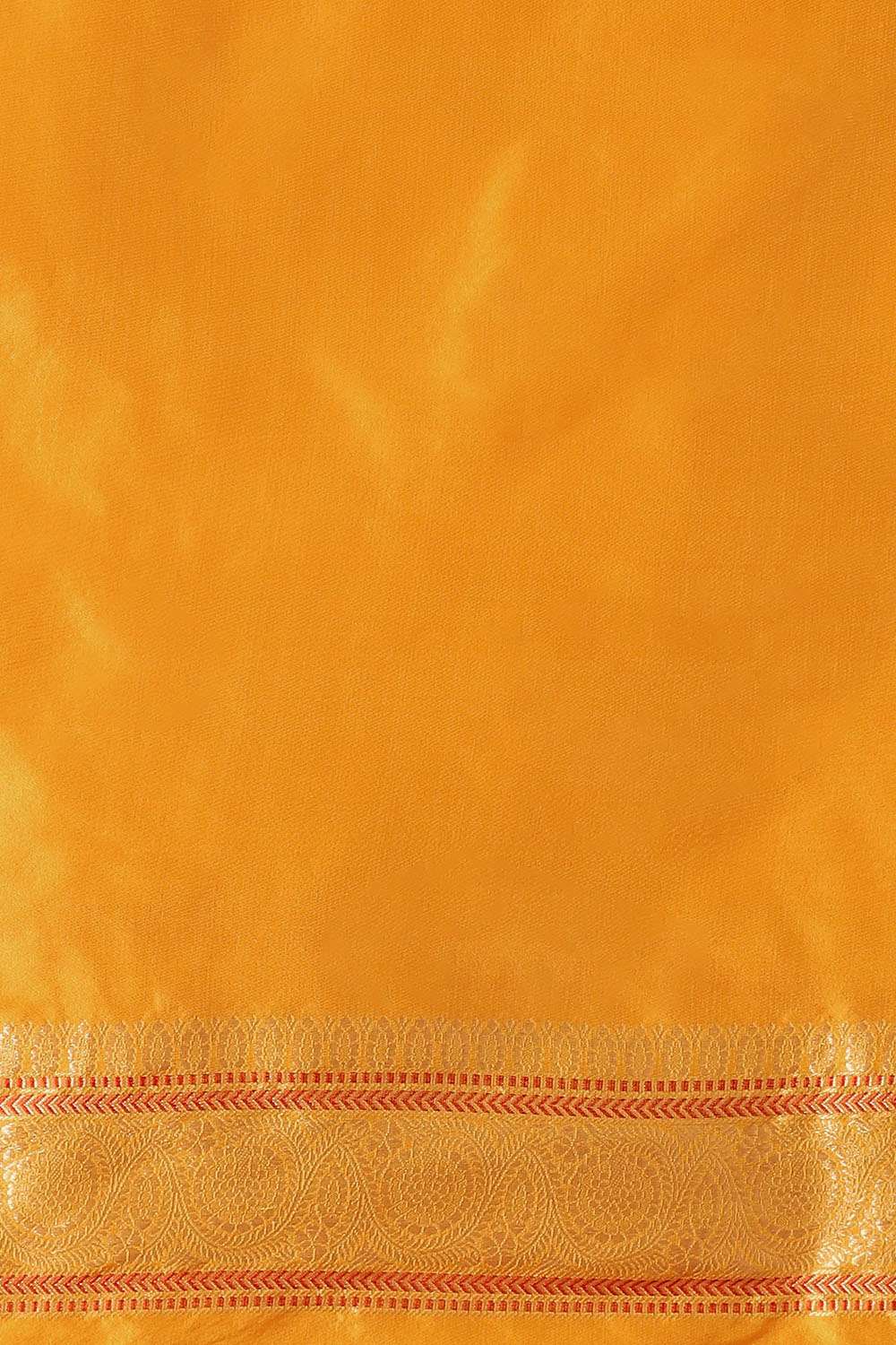 Yellow Pure Silk Banarasi Brocade Saree image number null