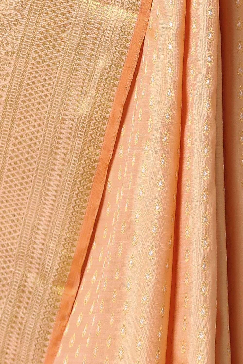 Orange Pure Silk Kanjivaram Saree image number null