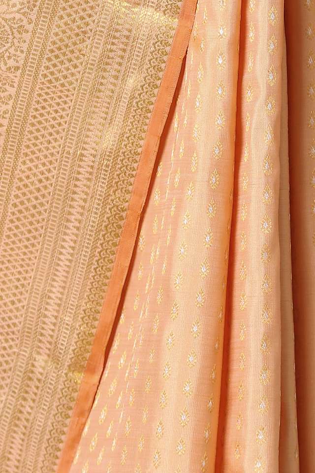 Orange Pure Silk Kanjivaram Saree thumbnail image number null