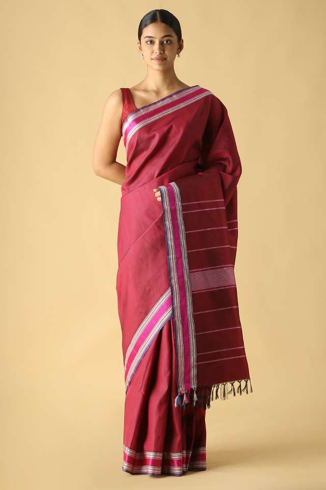 Brown Pure Silk Kanjivaram Saree image number