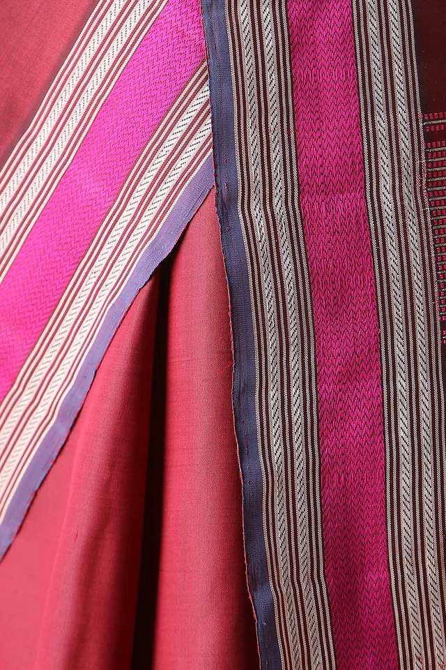 Brown Pure Silk Kanjivaram Saree thumbnail image number null