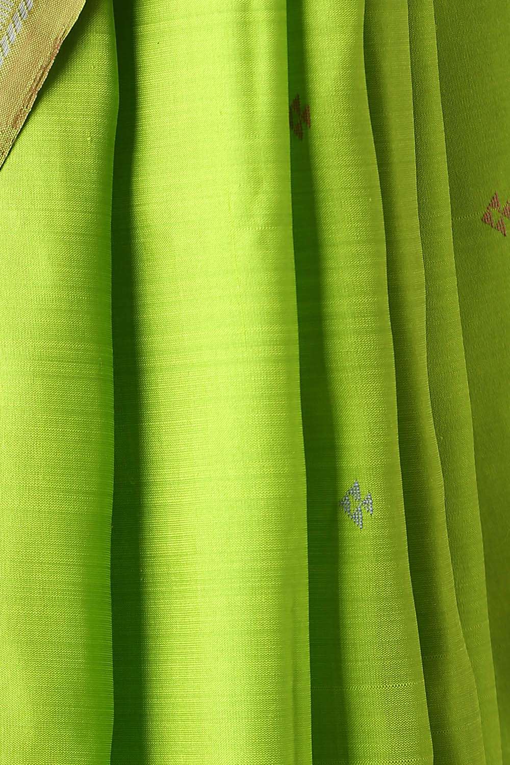 Light Green Pure Silk Kanjivaram Saree image number null
