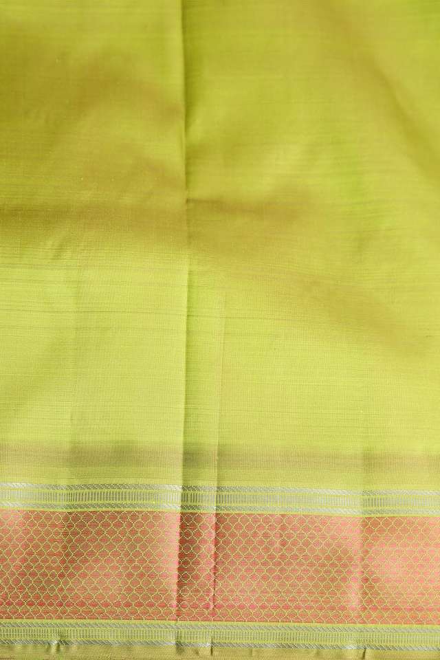 Light Green Pure Silk Kanjivaram Saree thumbnail image number null