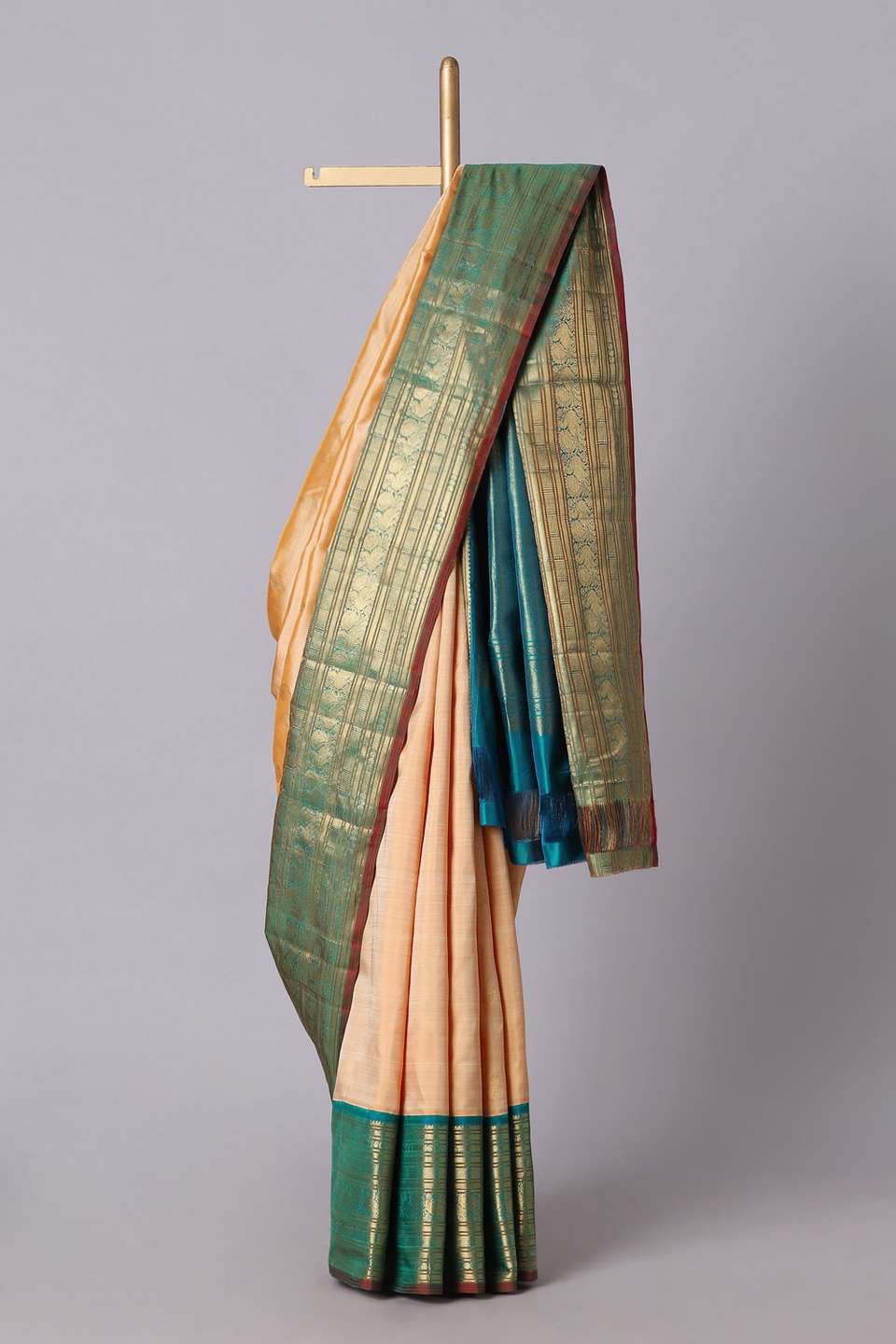 Light Pink Pure Silk Kanjivaram Saree