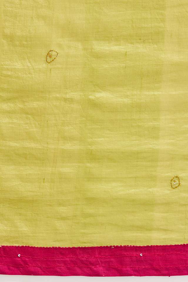 Green Pure Silk Hand Paint Saree thumbnail image number null