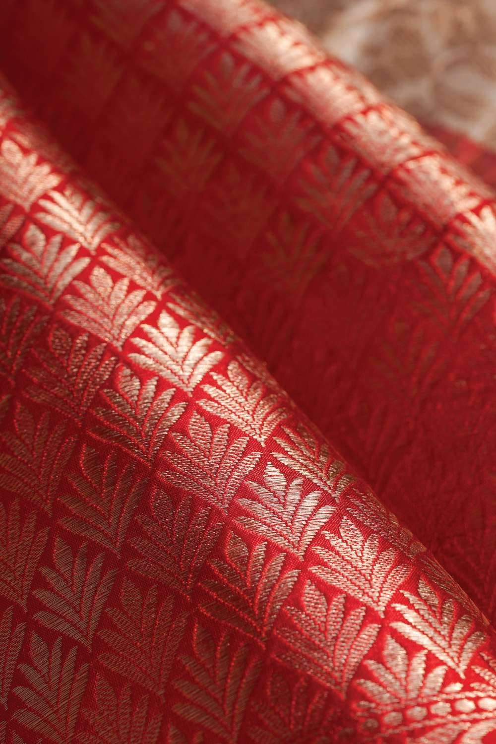 Off White Pure Silk Brocade Banarasi Saree image number null