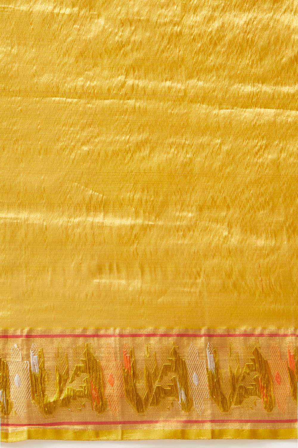 Light Orange Pure Organza Tissue Kanjivaram Saree image number null