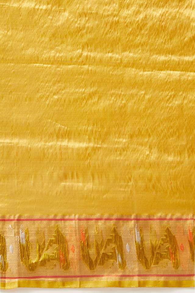 Light Orange Pure Organza Tissue Kanjivaram Saree thumbnail image number null