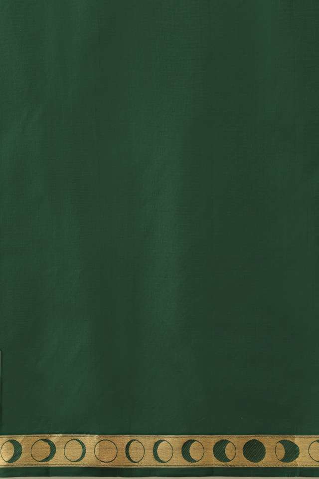 Green Pure Silk Woven South Saree thumbnail image number null