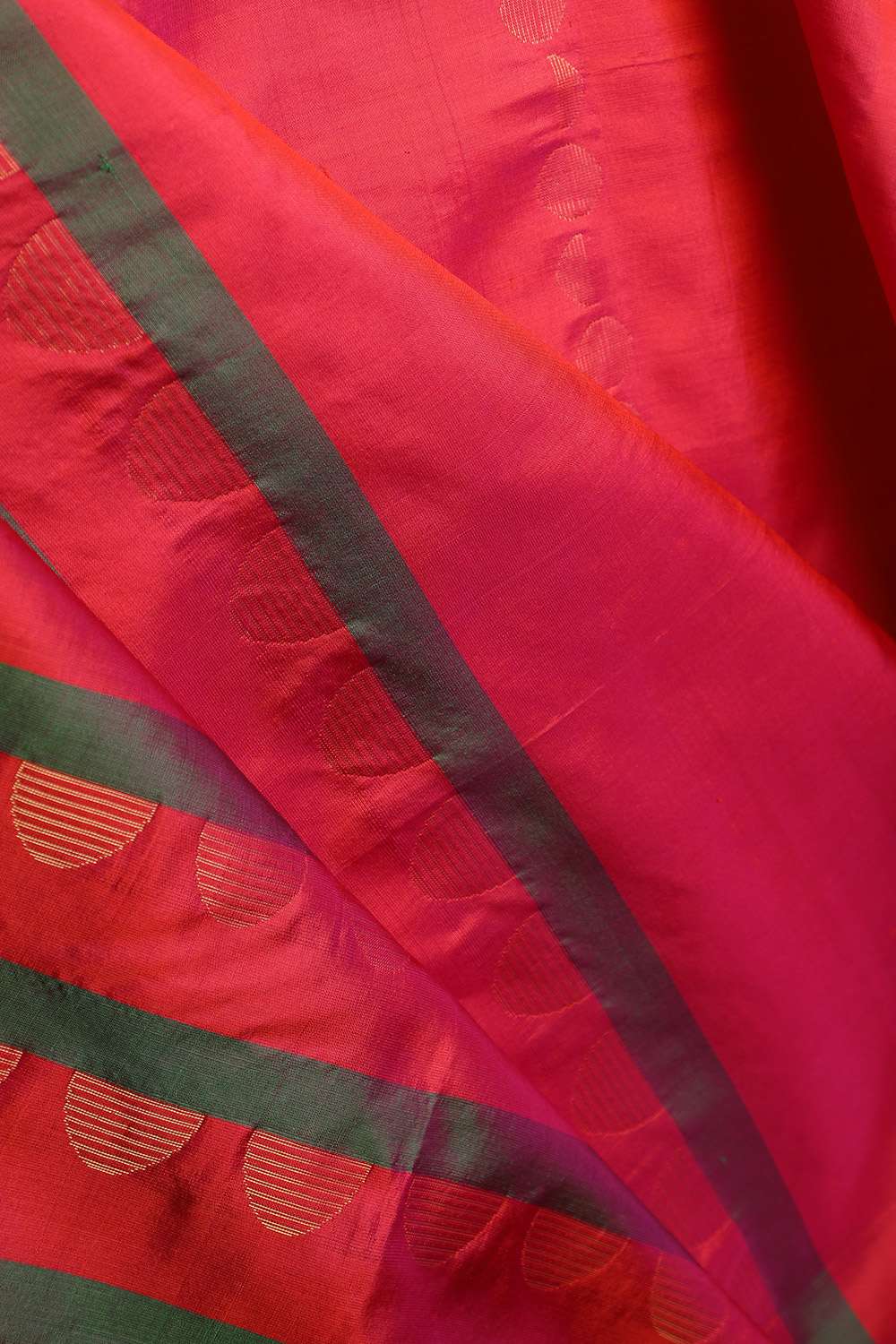 Dark Pink Woven Pure Soft Silk Saree image number null
