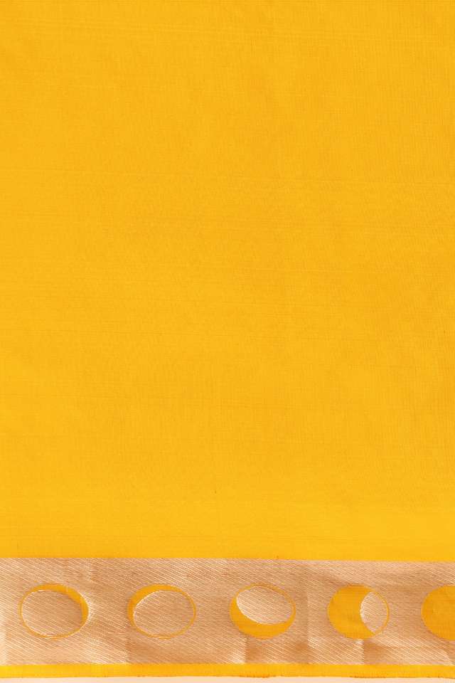 Yellow Pure Silk Woven South Saree thumbnail image number null