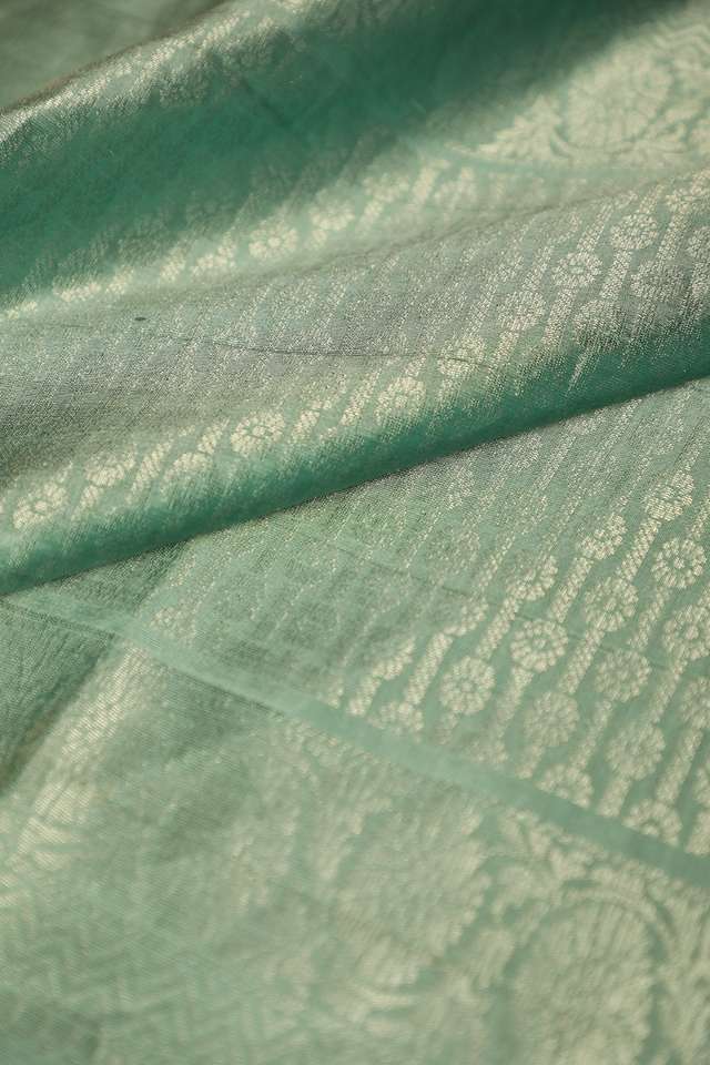 Green South Pure Silk Woven Saree thumbnail image number null