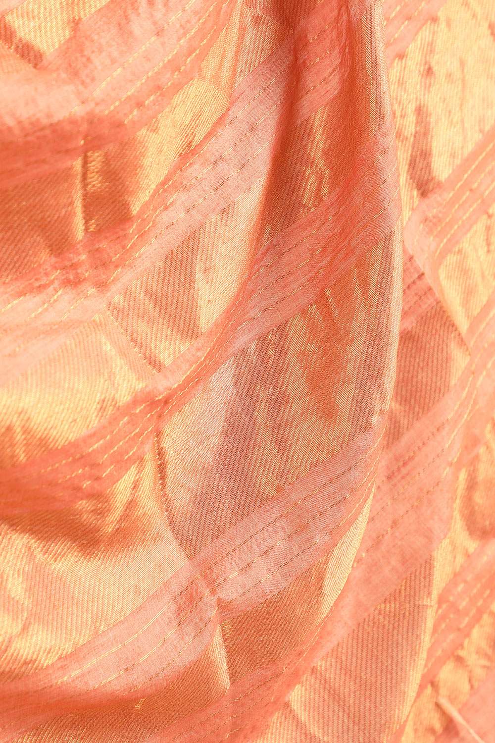 Pink Woven Pure Tussar Silk Saree image number null