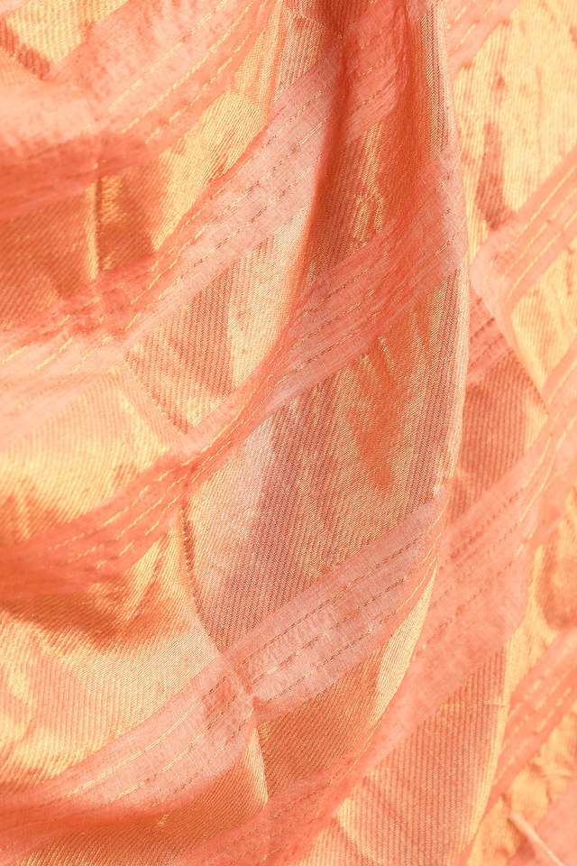 Pink Woven Pure Tussar Silk Saree thumbnail image number null