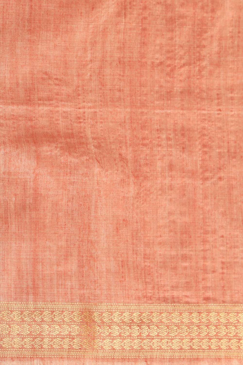 Pink Woven Pure Tussar Silk Saree image number null