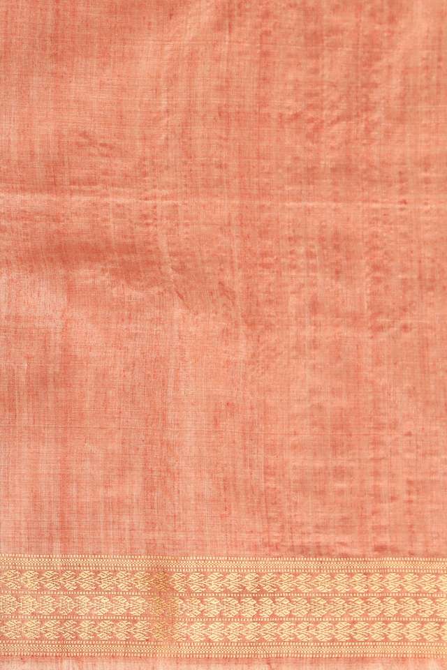 Pink Woven Pure Tussar Silk Saree thumbnail image number null