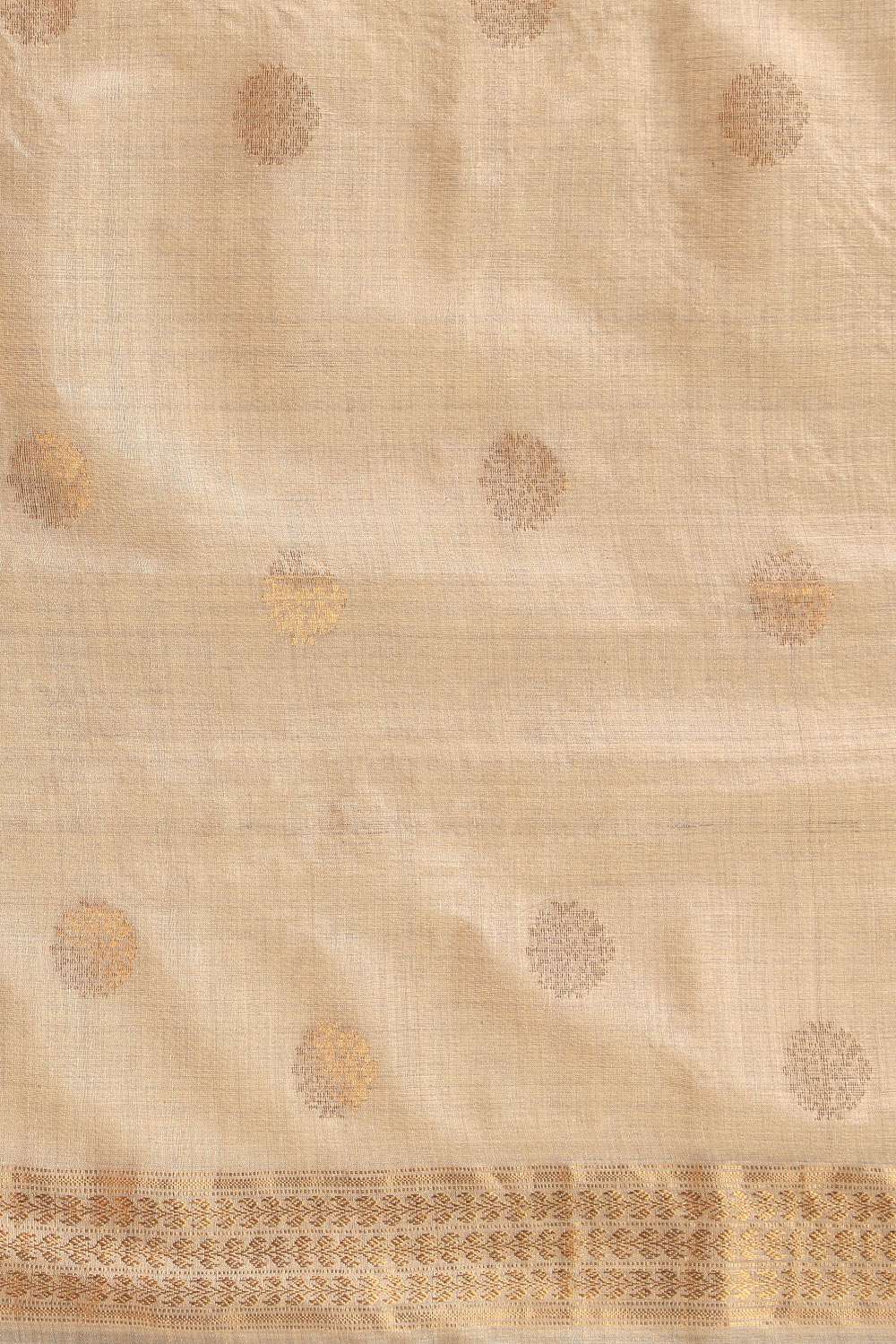 Grey Woven Pure Tussar Silk Saree image number null