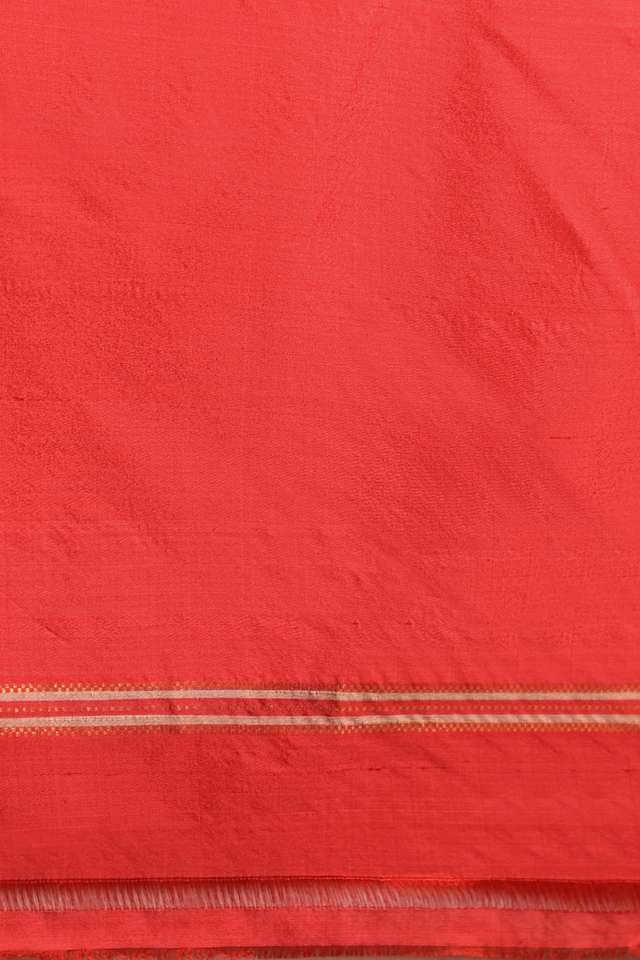 Off White Pure Silk Woven Bengali Saree thumbnail image number null