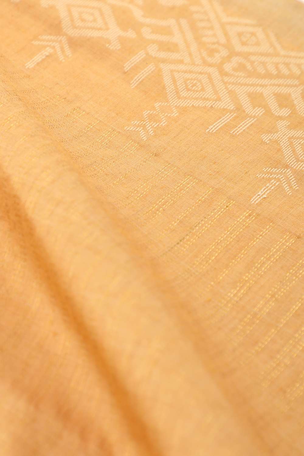 Yellow Chattisgarh Pure Tussar Silk Woven Saree image number null