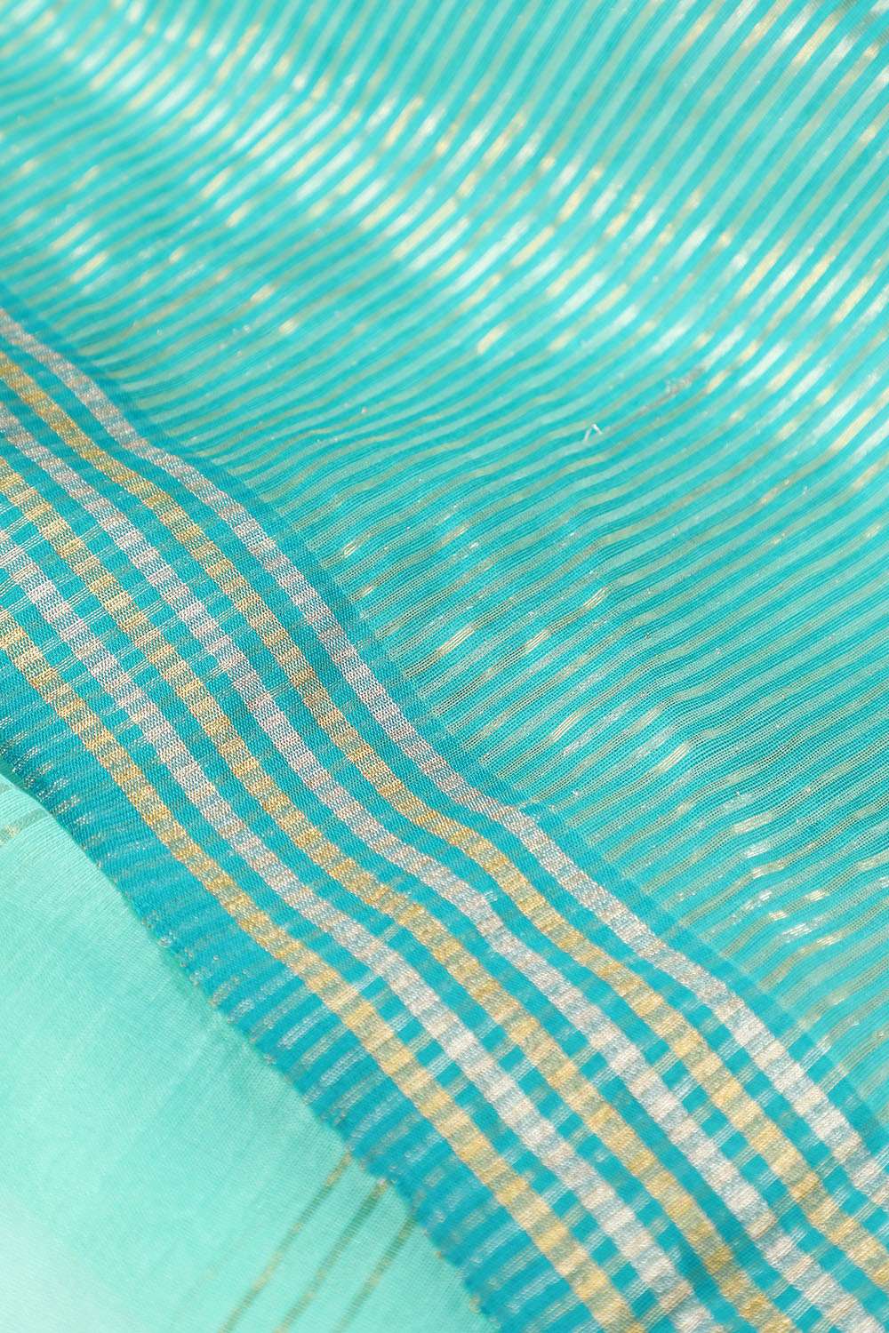 Light Green Woven Pure Silk Cotton Chanderi Saree image number null