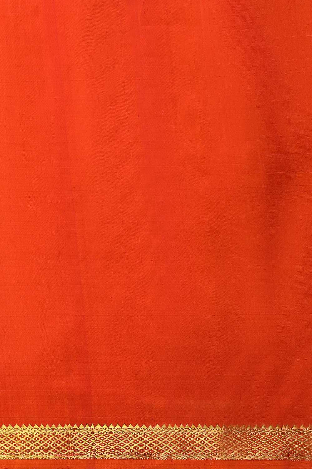 Orange Woven Pure Silk Kanjivaram Saree image number null