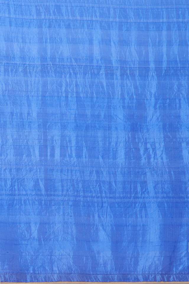 Blue Hand Painted Silk Saree thumbnail image number null