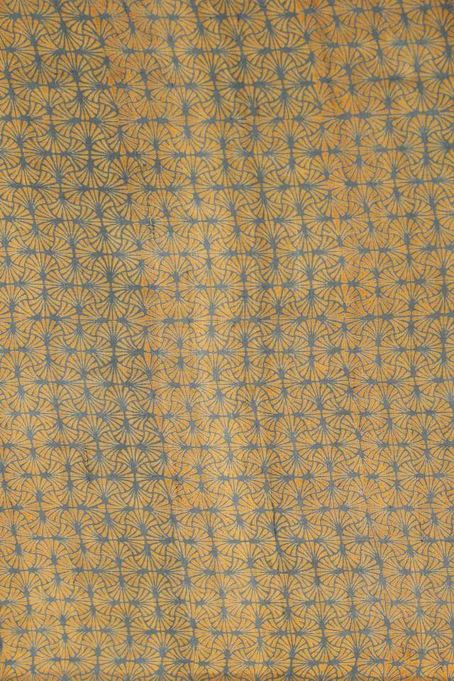 Blue Pure Silk Hand Painted Saree thumbnail image number null