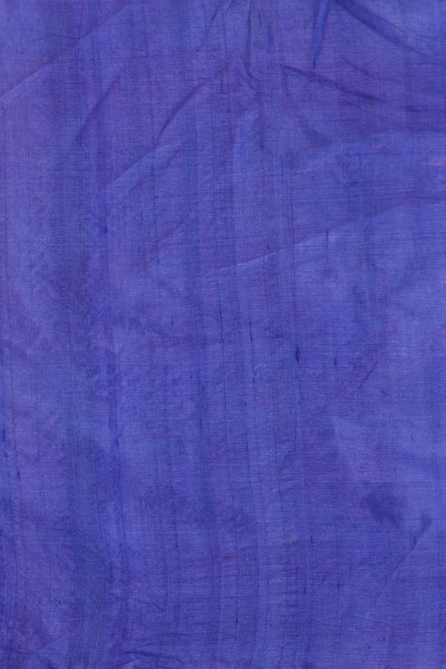 Blue Hand Painted Pure Tussar Silk Saree thumbnail image number null