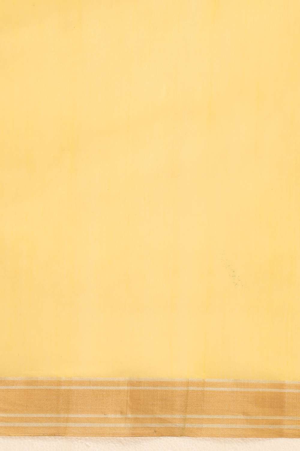 Yellow Pure Silk Tissue Woven Chanderi Saree image number null