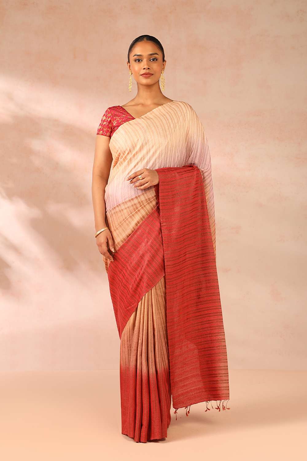 Multicoloured Woven Chattisgarh Pure Tussar Silk Saree image number null