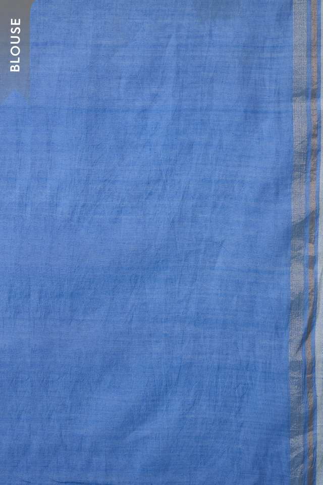Off White Bengal Pure Silk Cotton Jamdani Saree thumbnail image number null