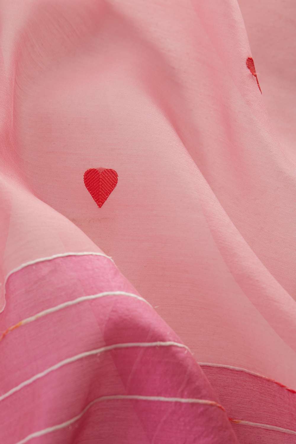 Pink Pure Silk Cotton Eknaliya Chanderi Saree image number null